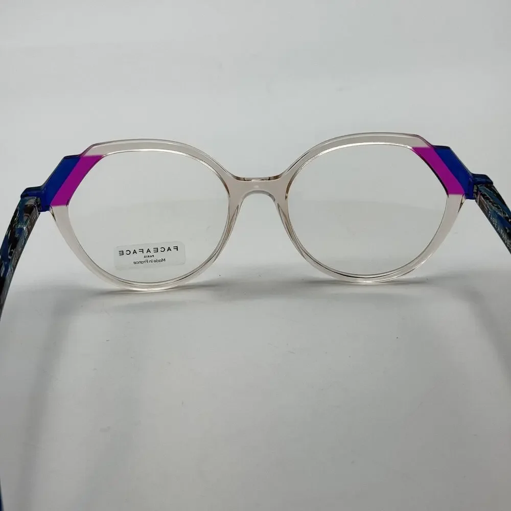 Face a Face Eyeglass Frames MOVES 2 3006 Pink Blush Crystal Frame 52-17-142 NEW